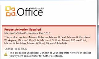 office 2010 activation